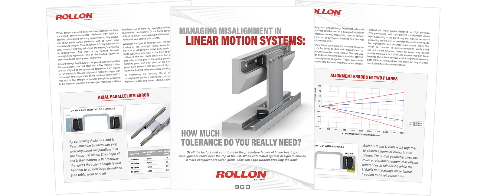 Managing misalignment in linear motion systems